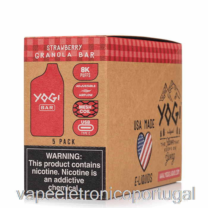 Vape Eletrônico [pacote Com 5] Yogi Bar 8000 Descartável